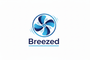 Breezed Fan Business Logo - Blue & White