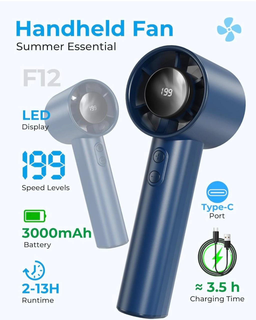 Mini Portable Handheld Fan