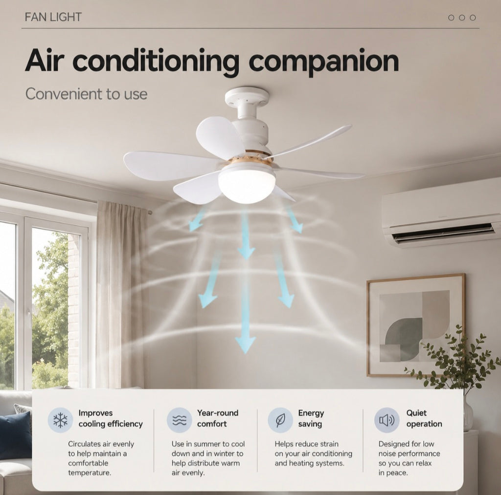 LED Ceiling Fan with Remote Control