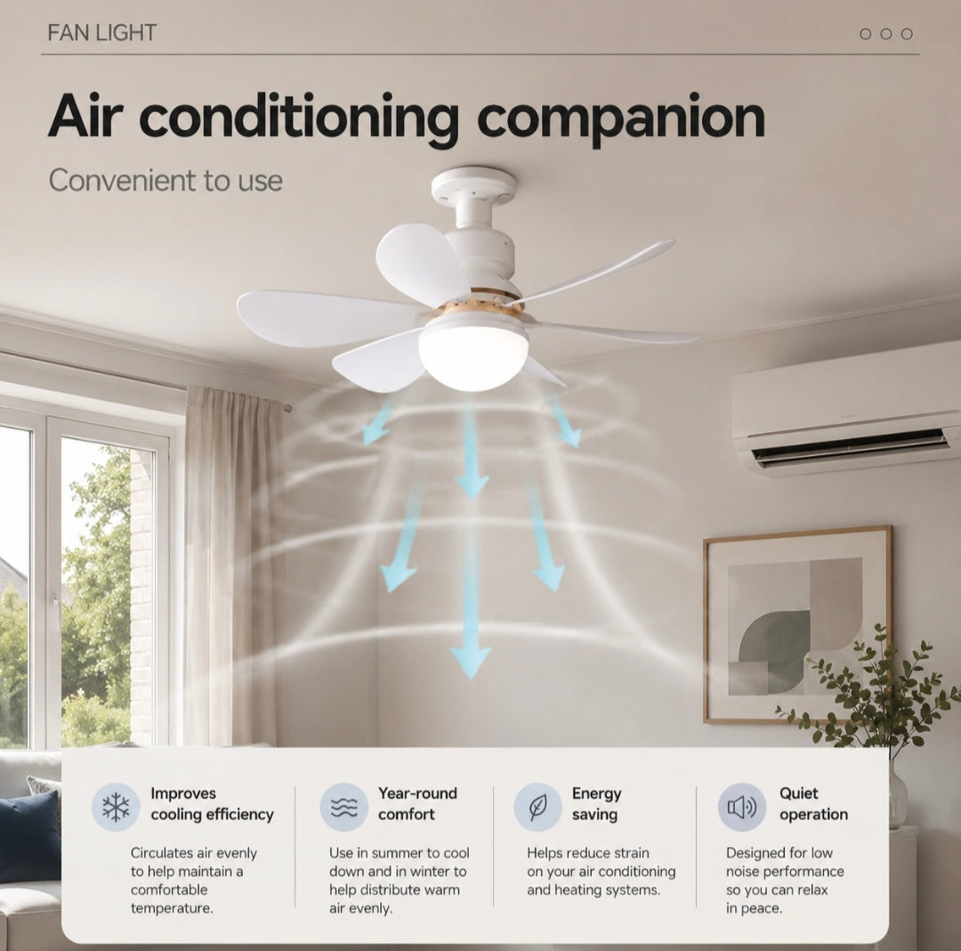 LED Ceiling Fan with Remote Control